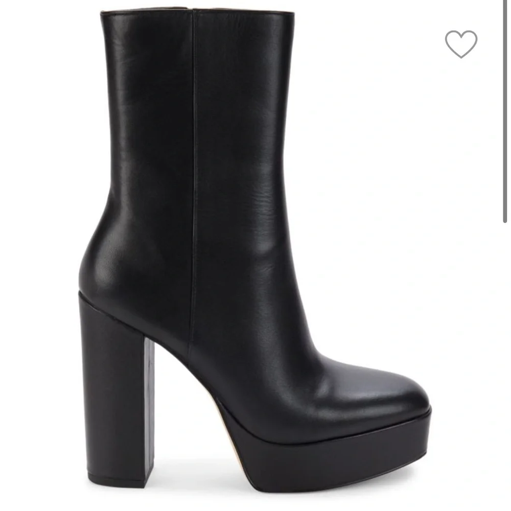 New Stuart Weitzman Party Block Heel Platform Ankle Boots